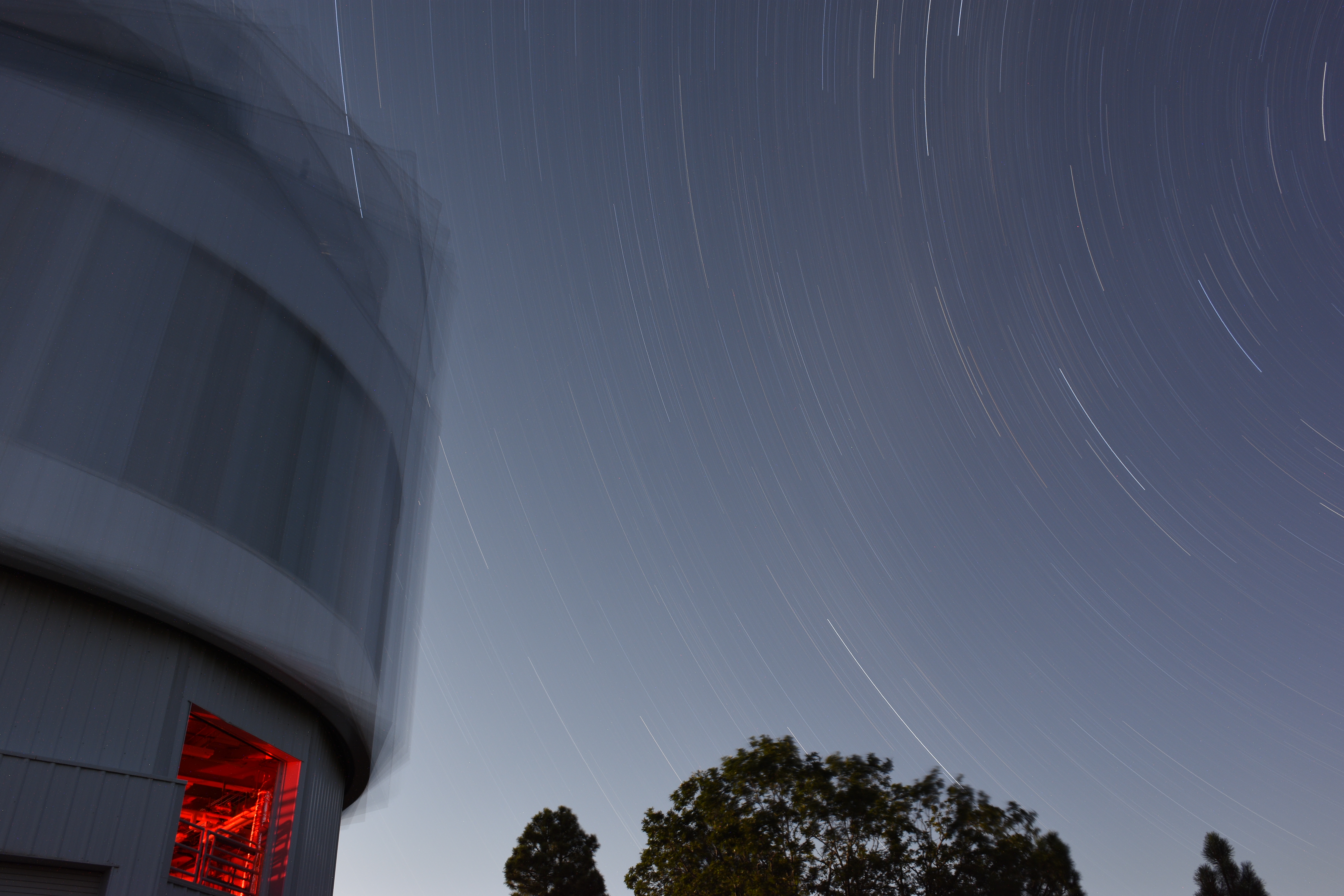 Star trails above the 4.3-meter Lowell Discovery Telescope outside Flagstaff, Arizona.